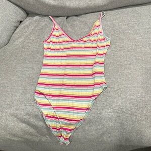 Forever 21 striped bodysuit